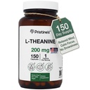 PRISTINE'S L Theanine Sleep Quality Support Amino Acid Suplemento - 200MG 150 Day Supply - Relaxation &amp; Mood Support Capsules - Vegan Non-GMO &amp; Gluten Free