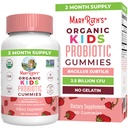 MaryRuth Orgánicas Niños Probióticos para la Salud Digestiva Silencio USDA Gummies Probióticos Silencio 2 Mes Fuentes Niños Probióticos Silenciosos Apoyo Silencio Gut Health Suplemento Silencio Vegan Silencio No OGM Silencio Gluten Free Silencio 60 Conde