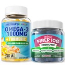 Vegan Omega-3 1000mg + Turmérico, Fiber Gummies