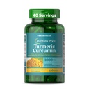 Curcumina de Turmeric Pride de Puritan 1000mg, Standarized a 95% Cucuminoides, Suplemento dietético herbal para la salud antioxidante, 120 cápsulas de liberación rápida