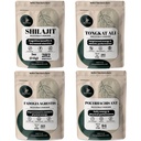 Powders de jungla Herbal Powders Bundle - Shilajit Powder, Tongkat Ali para Hombre Polvo, Negro Ant Extracto Polvo, Fadogia Agrestis Extracto para Hombre Suplemento