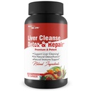 Liver Cleanse Detox " Repair - Liver, Kidney, " Colon Cleanse - Herbal Liver Support Supplement with Dandelion Root, Aloe, Turmeric, Ginger - Promote Liver Health Naturally