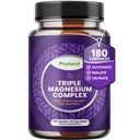 Altamente Potent Magnesium Complex Capsules - Triple Magnesium Blend con Taurate Glycinate y Malate - 400mg Suplemento soporta Relax &amp; Wellness general No GMO Vegan 180 cápsulas