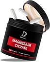 Citrato de magnesio 500mg Capsules (Citrato de Magnesio) - Suplemento de magnesio puro para apoyar sistema digestivo, masa muscular y producción de energía - 150 cápsulas para suministro de 5 meses