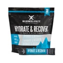 Wilderness Athlete - Hydrate & Recuperar ANTE Liquid Hydration Packets Electrolyte Drink Mix - Recover Faster with Bcaas - 30 Single Serving Hydrate Packets (Blue Raspberry)