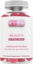 Belleza pura ← 10,000mcg of Pure Biotin ← 60 Delicious Plant Based Gummies ← Healthy Hair, Skin & Nail Support  durable by Pure, INC.