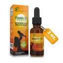 Vitamina D gotas para bebés - Vitamina D gotas 1000 UI 2Fl Oz - Vitamina Líquida D3 Orgánica con Max Absorción Fórmula para recién nacidos, niños pequeños, niños y adultos