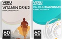 Bone Health Full Duo Lifestyle Patches Vita D3/K2, Calcium Magnesium - Self Adhesive Time Release Topical Patch, 8-10 horas (60 Day Supply)