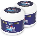 Gel de alivio del dolor de goo azul – para atrás, cuello, musculo y dolor conjunto, refrigeración rápida y calmante Alivio con 100% aceite de emu puro, 4 oz (2 paquete)