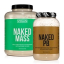 NAKED Soy-Free Protein Bundle: 8LB Vegan Mass y 2LB PB