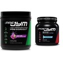 Pre JYM Grape Candy Pre Workout, Post JYM Active Matrix Post-Workout with BCAAs, Creatine HCI, Beta-Alanine ← 30 Sirve cada uno
