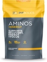 Purbolics Aminos + Energy ¦ apoya la recuperación, la energía y el foco  durable 95mg de Caffeine, 0 Azúcar & 60 servidos (Good Morning Sunshine)