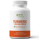 PuraNature Turmeric Curcumin con BioPerine Turmeric Nature