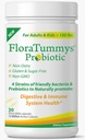 FloraTummys Mejor Probiótico para Mujeres, Hombres y Niños. 12 Billones CFU, 4 Strains Probióticos, Prebióticos, No-GMO, Kosher, No-Dairy, Gluten Free, Sugar Free, Made in The USA