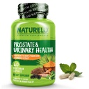 NATURELO Prostate " Urinary Health, Full Formula with Saw Palmetto, Pygeum, Tumeric, Plant Sterols, Broccoli and Lycopene, 60 Vegetarian Capsules