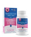 Hialogic Hair Skin &amp; Nails Hyaluronic Acid Collagen Builder – Delicious Berry Flavored Collagen Boost Chewable Lozenges – Sugar Free Vegan Collagen Ideal para mejorar tu belleza natural – 30 Cuenta