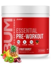 RAW Essential Pre-Workout Powder (Fruit Burst) - Chris Bumstead Sports Nutrition Supplement for Men &amp; Women - Preworkout Energy Powder with Caffeine, L-Citrulline, L-Tyrosine, " Beta Alanine Blend