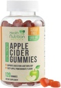 Manzana Vinagre Gummies 1000mg - Max Strength Azúcar Vitaminas de Gummy, soporta el metabolismo y la energía, Keto Friendly, Vitamina B12, Gelatin-Free, Gluten-Free, Vegan &amp; Non-GMO - 120 Gummies