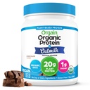 Orgain Orgain Organic Vegan Protein Powder + Oat Milk, Chocolate - 20g Plant Based Protein, Gluten Free, No Dairy, Soy o Lactose Ingredientes, Bajo Azúcar, Non-GMO, Kosher, For Shakes & Smoothies - 1.05lb