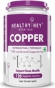 Gluconato de cobre Chelated - Formulario altamente biodisponible - No GMO, Gluten Gratis -120 Veg. Capsules