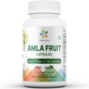 Amla Capsules 1500mg -120 Veg Capsules. Vitamina Natural cruda y Pura C, Naturalmente Boosts Inmunity, Skin Glow, Energy &amp; Abundant Antioxidants. Whole Green SuperFood Nutrition. No GMO-Gluten Free.