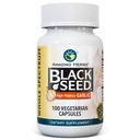 Herbs increíbles enteros espectro negro semilla & alta potencia ajo, cápsulas vegetarianas - libre de gluten, no-OMG, Vegan, soporta el sistema inmunológico, función pulmonar, " salud cardiovascular - 100 cuenta