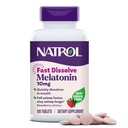 Natrol Melatonin 10mg Tablas rápidas de disuelve - Flavor de fresa, 100 Cuenta, Apoyo al sueño, Melatonina rápida para adultos, Suministro de 100 días