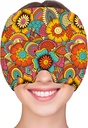 ZNÖCUETÖD Migraine Relief Cap Headache Relief Cap Cold Cap Ice Hat for Migraines Headache Sinus Stress Tension Head Ice Pack Wrap Migraine Mask Hangover Cap Ice Beanie Hot/Cold Compression Mujeres