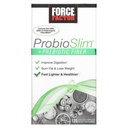 Factor de fuerza ProbioSlim + Prebiótico Fiber Perder peso Suplemento para Mujeres y Hombres, Probiótico y Prebiótico Salud Digestiva Apoyo con Té Verde Extracto y Psyllium Husk Fiber, 120 cápsulas
