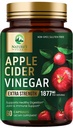 Apple Cider Vinegar Capsules ACV Suplementos 1877mg, Vitamina D3, Zinc &amp; Best ACV Suplemento Pills Apoyo Gut Health for Better Digestion, Immune System Support, Non-GMO & Gluten Free, 60 cápsulas