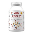 ANDREW LESSMAN PQ 20mg - 240 Capsules - 20mg Pyrroloquinoline Quinone, Natural Protective Compound soporta órganos vitales, corazón, cerebro, hígado, sistema inmunológico. Biogénesis mitocondrial, sin aditivos