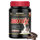 ALLMAX Nutrition ISOFLEX Whey Protein Isolate, Cookies &amp; Cream - 2 lb - 27 Gramos de Protein Por Scoop - Zero Fat & Sugar - 99% Lactose Gratis - Gluten Free &amp; Soy Gratis - Aproximadamente 30 Servimientos