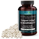Futurobióticos más largos Acidophilus+, 100 cápsulas vegetarianas