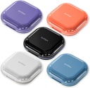 Pequeña caja de la pila 4 Compartimientos Azul claro azul púrpura Negro y rosa conjunto de 5