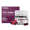 Troomy Sleep Reishi + Melatonin Great Tasting Mushroom Gummies - Soportes Descanso sueño > Disminución en estrés - Black Raspberry - 60 Conde