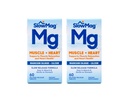 SlowMag MG Muscle + Corazón Magnesio Chloride con Calcio Tabletas 60 Cuenta (Pack de 2)