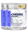 Saludos Restaurar Silencioso Suplemento con DHM + L-Cysteine ← Se siente mejor después de beber &amp; apoyar su hígado  24 Doses ← Dihydromyricetin, Cysteine, Milk Thistle, Prickly Pear, B-Vitamins, Ginger
