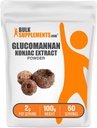 BulkSupplements.com Glucomannan Powder - de Konjac Root Extract Powder, Glucomannan Supplements - Gluten Free, 2g per Serving, 100g (3.5 oz) (Pack of 1)