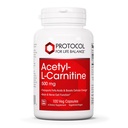 PROTOCOL FOR LIFE BALANCE Acetyl- L-Carnitine 500mg - Energy Supplement, Nerve, and Brain Support - 100 Veg Caps