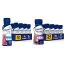 Asegurar la bebida de nutrición limpia líquida, grasa de 0g, 8g de proteína, granada de arándano, 10 Fl Oz (Pack of 12), botella, sin gluten &amp; Asegurar el afeitado de nutrición de arándano, 24 Pack