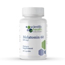 Melatonina 60mg ← Melatonina de alta dosis en cápsulas fáciles de cambiar Silencio Vegan, No Gluten-Free TEN US-Made Extra Strength (Single)