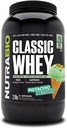 NutraBio Classic Whey Protein Powder- 25G Protein Por Scoop - Full-Spectrum Amino Acid Profile - No Fillers, Colores Artificiales, Preservadores - (Pistachio Delight, 2 libras)