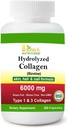 Collagen hidrolizado Bovine Tipo 1 & 3 6000 mg Servir 250 Tabletas Grass Gluten Gluten Free Non-GMO