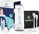 Nasal Irrigation System for Sinus Relief - Portable Cordless Electric Neti Pot Nose Cleaner - Sinus Flush Kit for Adults &amp; Kids, Home &amp; Travel with 4 Rinse Modes, 4 Boquillas, 40 Salt Packs