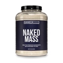 Masa de vainilla NAKED - All Natural Vanilla Weight Gainer Protein Powder - 8lb Bulk, GMO Free, Gluten Free &amp; Soy Free, No Artificial Ingredients - 1,260 Calories - 11 Servings