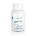 Biogena Omega 3 DHA Vegan: Suplemento con base vegetal de aceite de algas para una fuente mejorada de Omega-3 (60 cápsulas – uno al día)