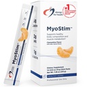 Diseños para Salud MyoStim - HMB + Colagen Peptides Polvo con L-Leucine + Creatina para apoyar el envejecimiento saludable - Mayo Ayuda Atenuar la pérdida de músculo relacionada con la edad - Bebida Clementina-Flavored (14 Stick Packs)