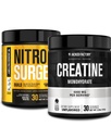 Fabricación de Nitrosurge Construir Pre Workout con Creatina para el Edificio del Musculo (30 Servimientos, Blanco Ártico) & Polvo de Monohidrato de Creatina para el Crecimiento del Musculo &amp; Aumento de Fuerza (30 Servimientos, Desflavorados)