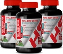 Body Detox Suplemento - Complejo completo desintoxicación corporal 920 MG - rojo Clover Fórmula - 3 botellas 300 cápsulas