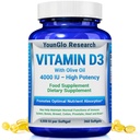 Vitamina D3 4000 UI Suplemento dietético para promover la función sana del hueso &amp; inmunológico, fácil de cambiar 360 Softgels